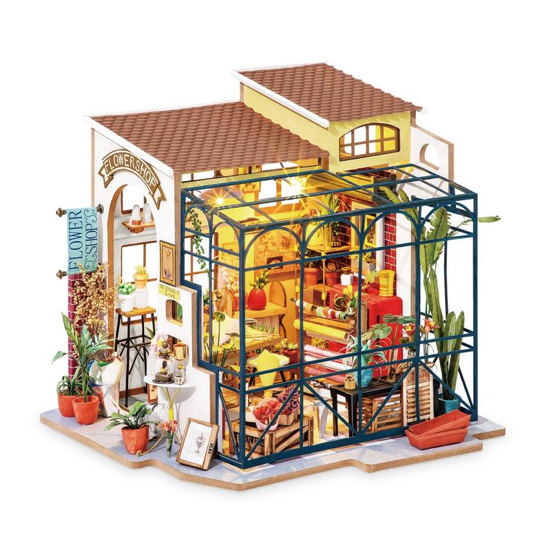 DIY Miniature Dollhouse Flower Shop "Emily's Flower Shop"