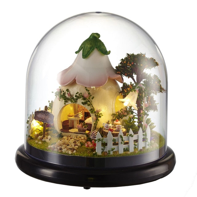 Miniature Dollhouse Globe "Green Garden"
